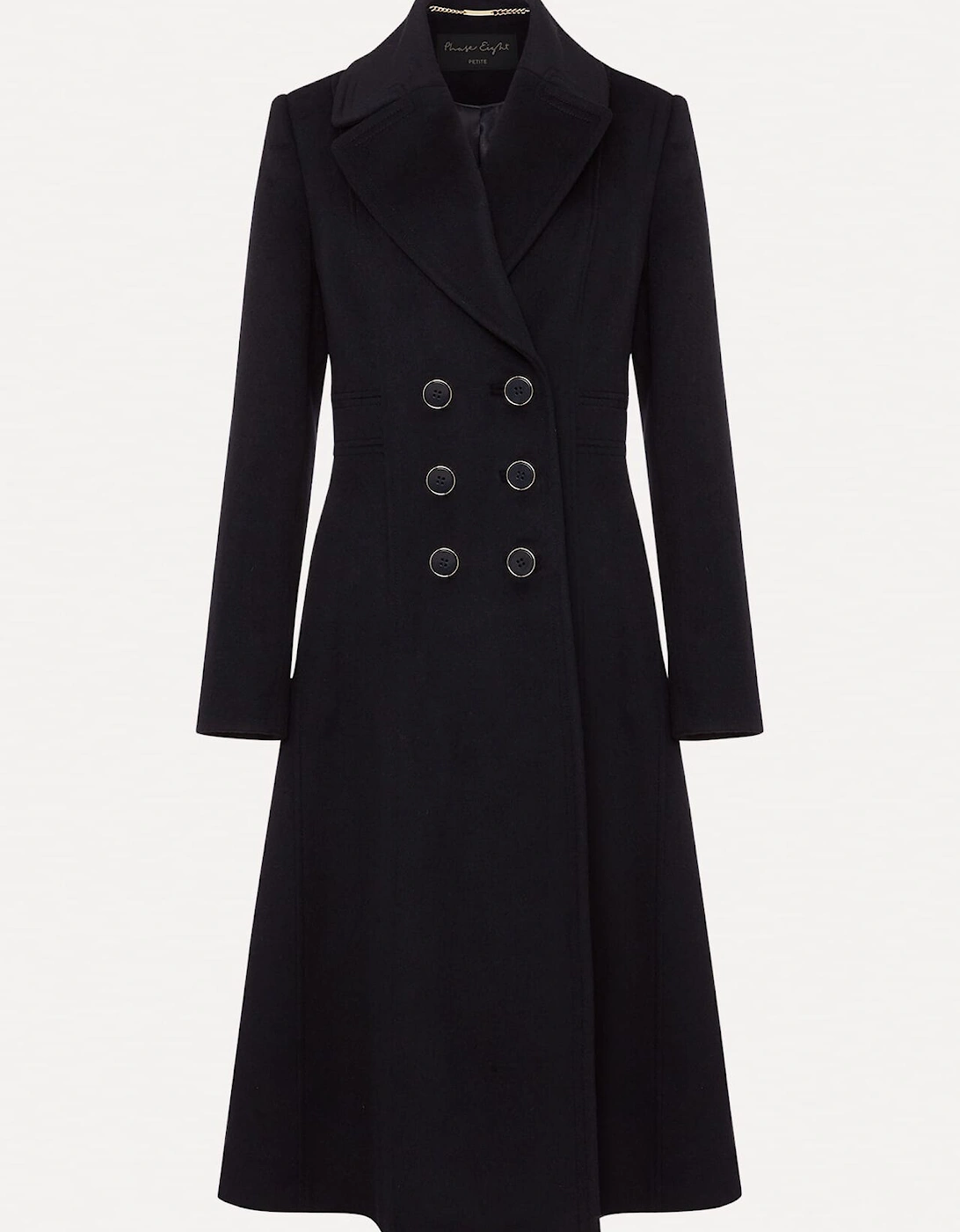 Petite Sandra Wool Fit And Flare Coat