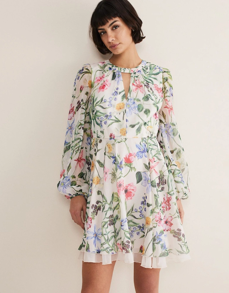 Everleigh Chiffon Floral Mini Dress