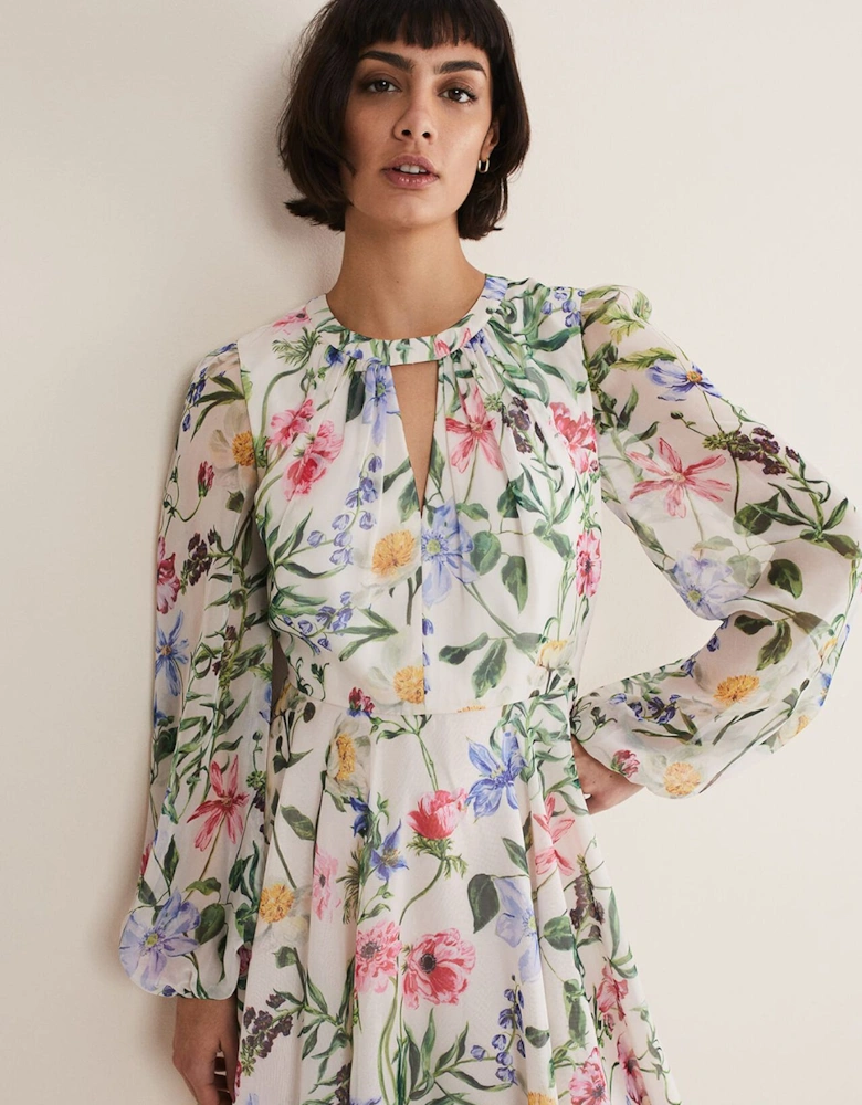 Everleigh Chiffon Floral Mini Dress