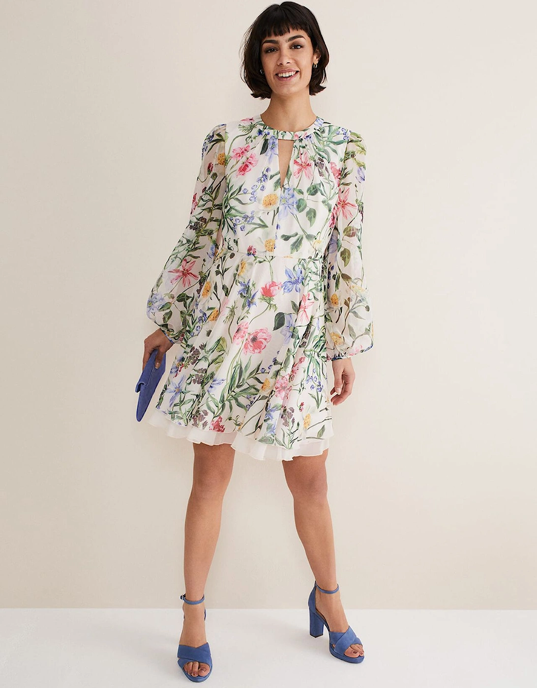 Everleigh Chiffon Floral Mini Dress