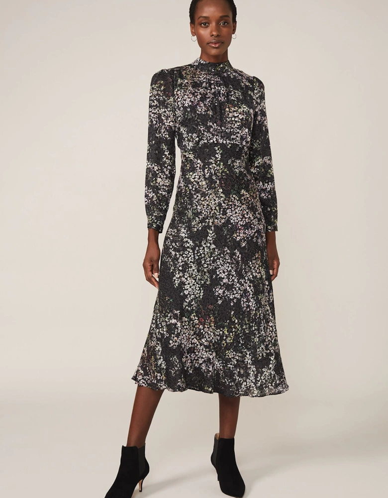 Elinore Printed Burnout Dress