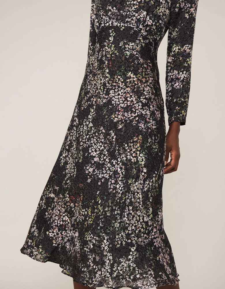 Elinore Printed Burnout Dress