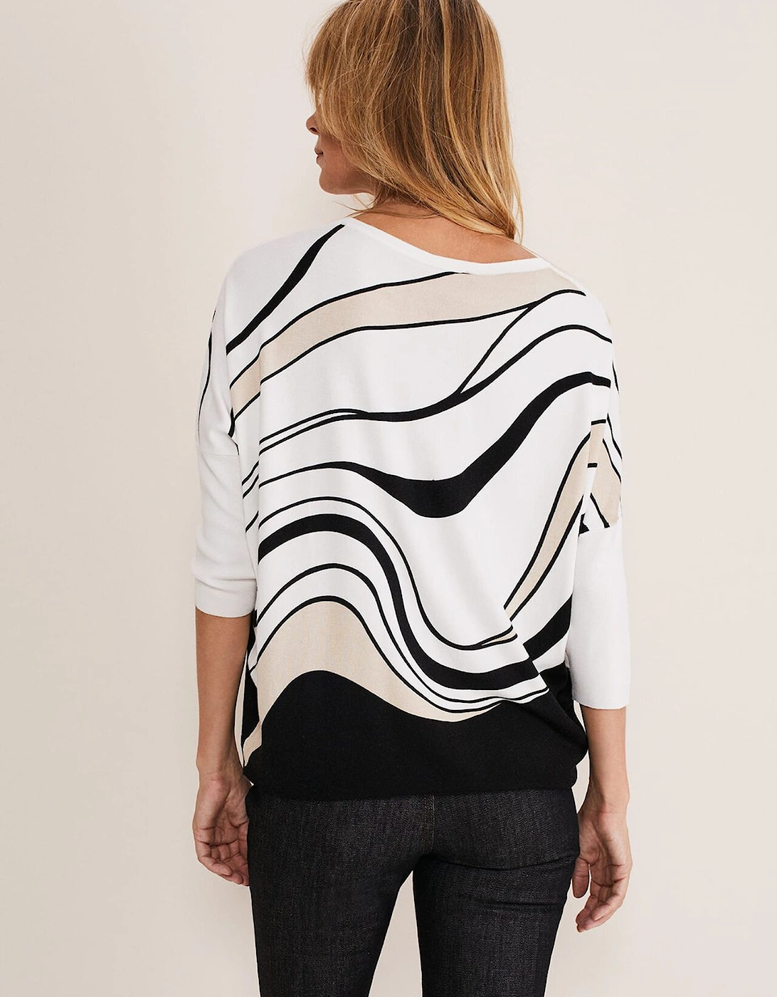 Macie Contour Longline Print Knit