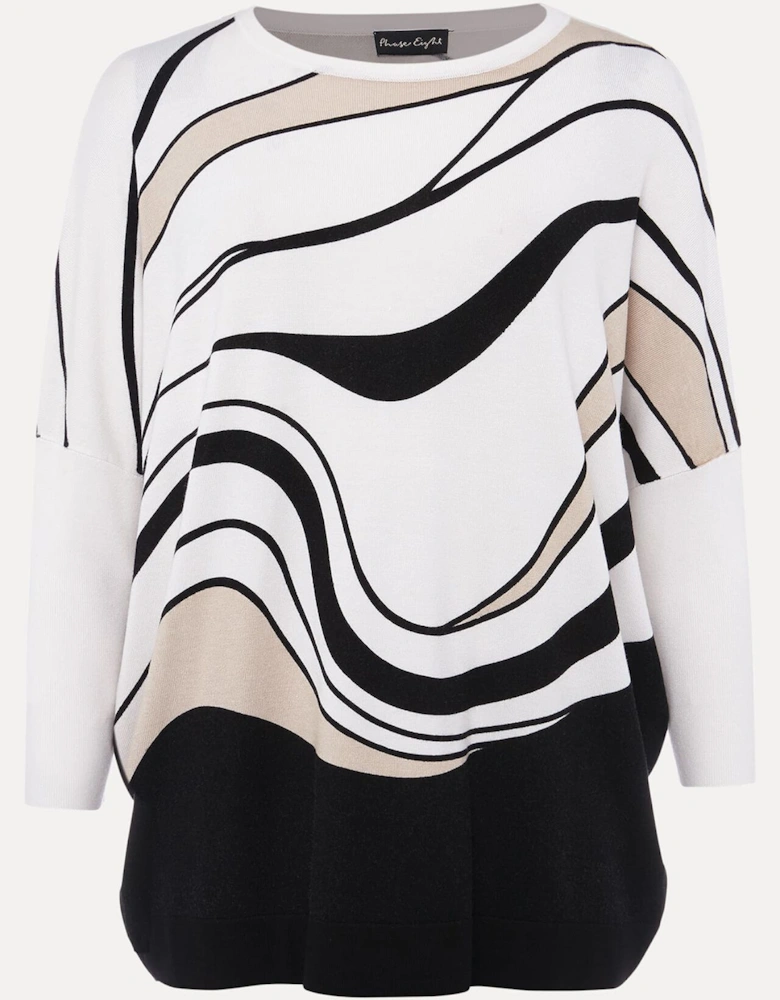 Macie Contour Longline Print Knit