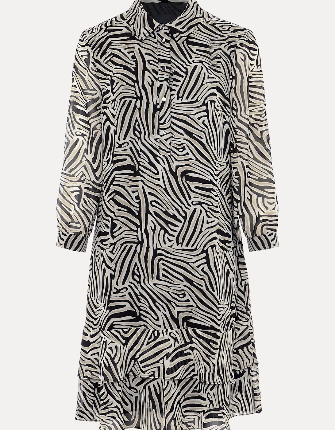 Penelope Zebra Shirt Mini Dress