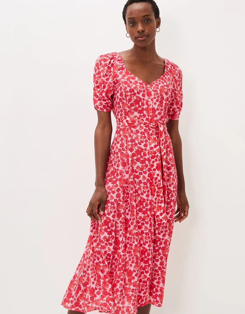 Sheryl Floral Midi Dress