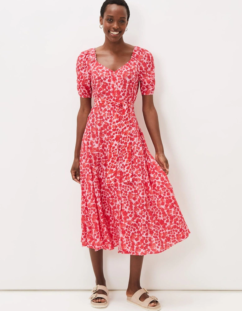 Sheryl Floral Midi Dress