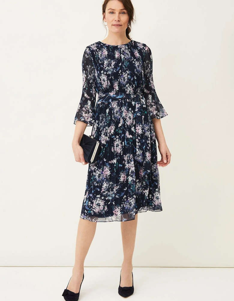 Casey Ditsy Pleated Dress