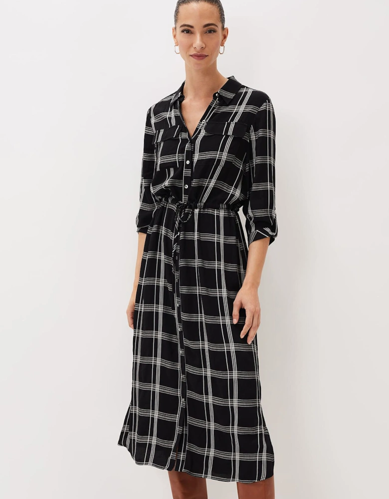 Bernadette Check Midi Dress