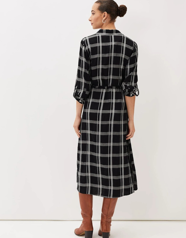 Bernadette Check Midi Dress