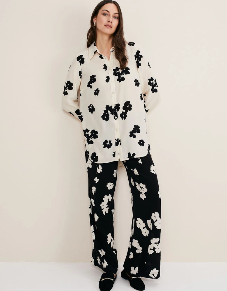 Rae Floral Longline Shirt