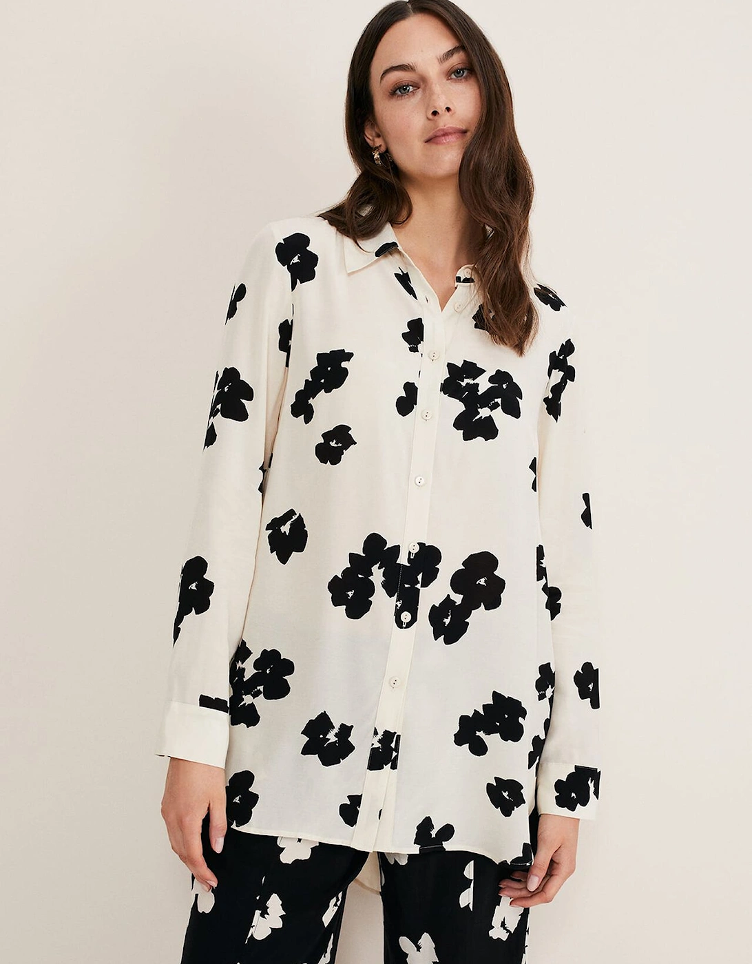 Rae Floral Longline Shirt