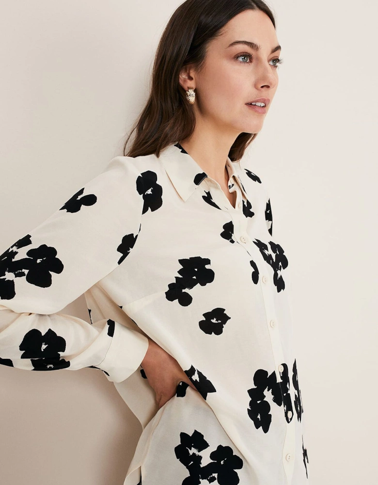 Rae Floral Longline Shirt