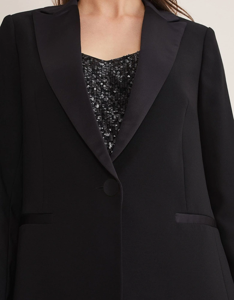 Elandra Black Tux Blazer