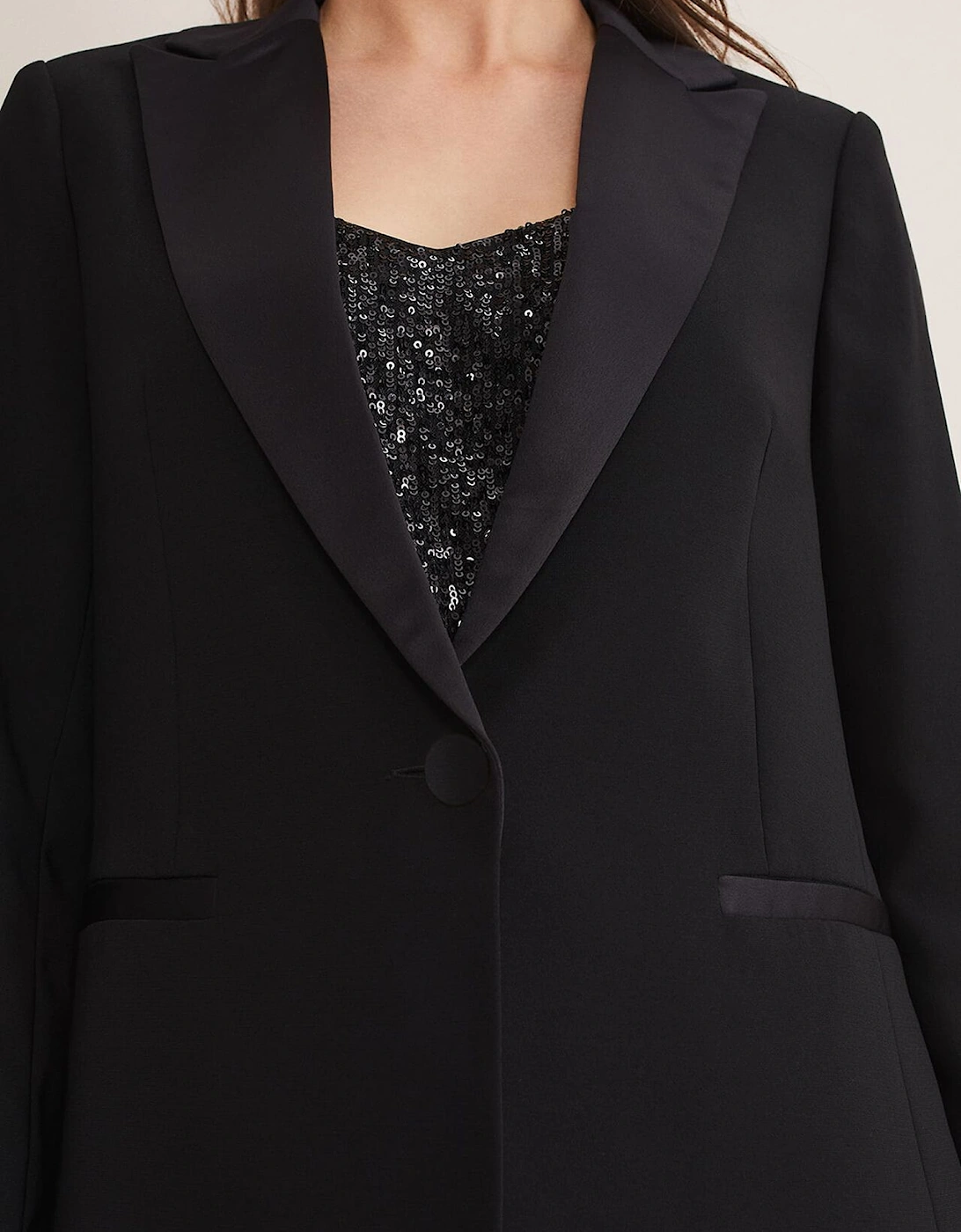 Elandra Black Tux Blazer