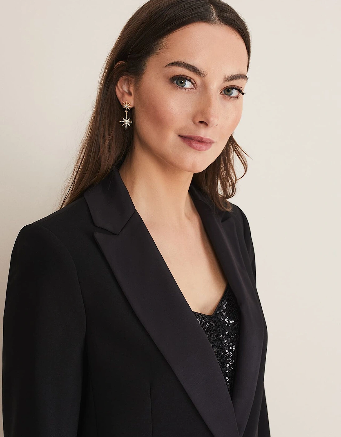 Elandra Black Tux Blazer