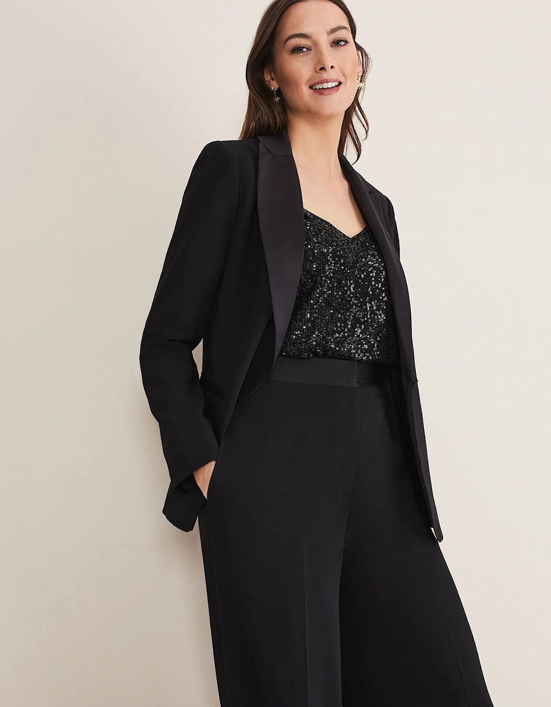 Elandra Black Tux Blazer