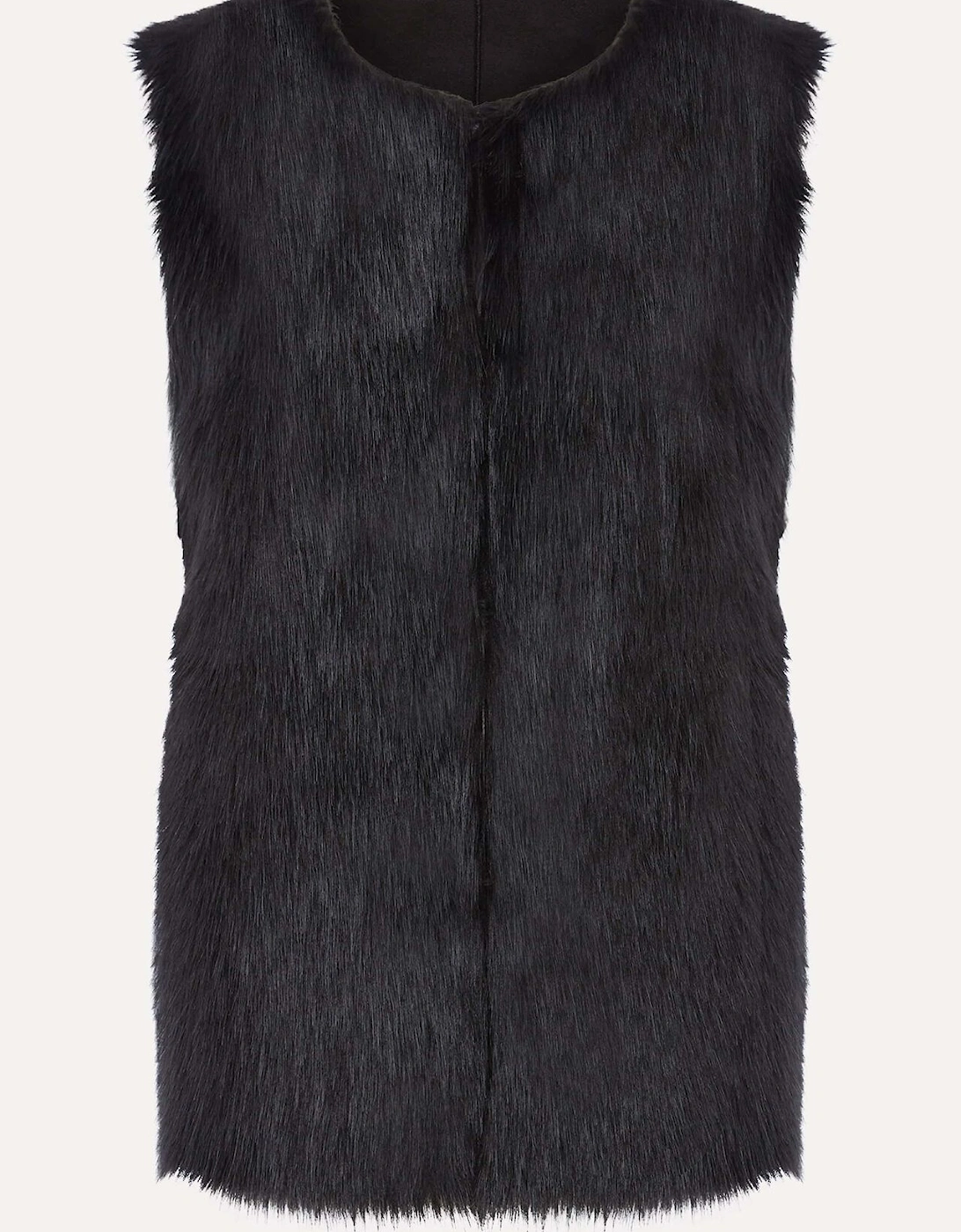 Ella Longline Reversible Faux Fur Gilet