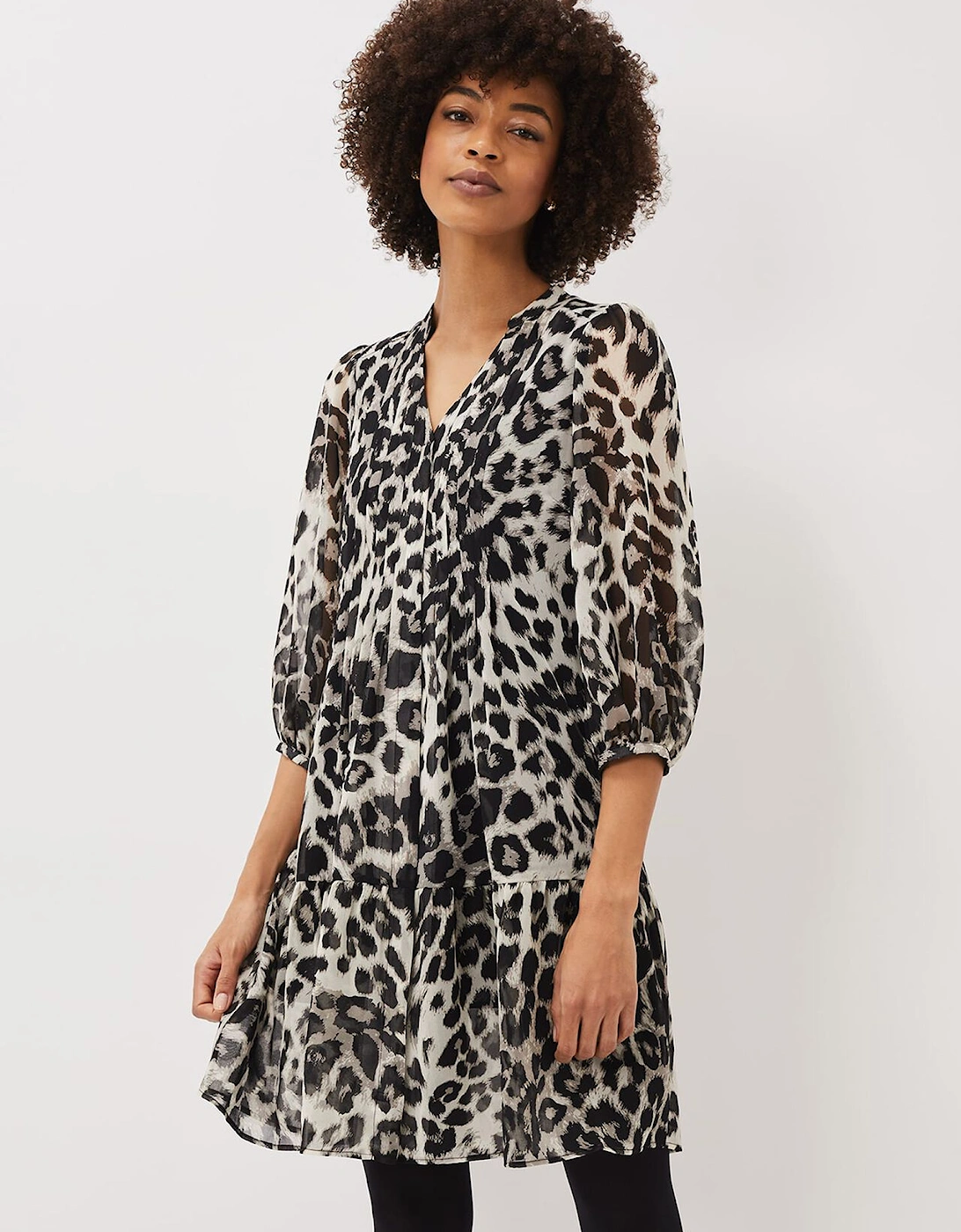 Penele Leopard Print Swing Dress, 7 of 6