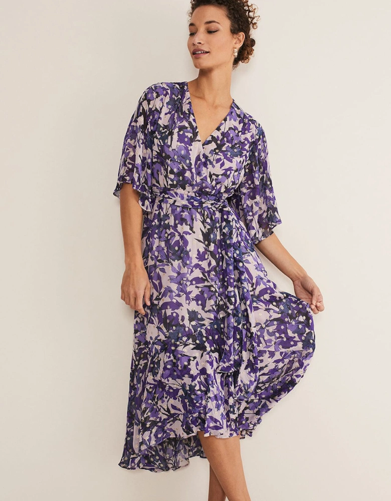 Juliette Floral Wrap Midaxi Dress