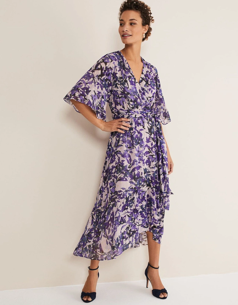 Juliette Floral Wrap Midaxi Dress