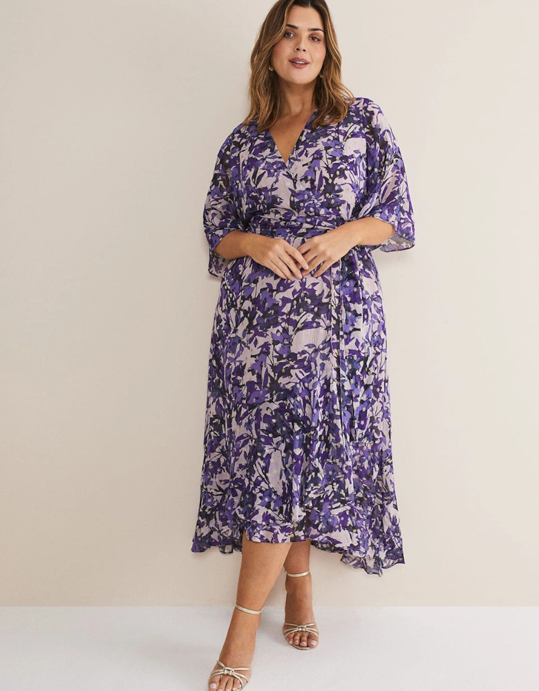 Juliette Floral Wrap Midaxi Dress