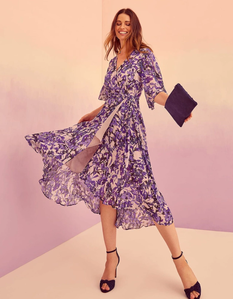 Juliette Floral Wrap Midaxi Dress