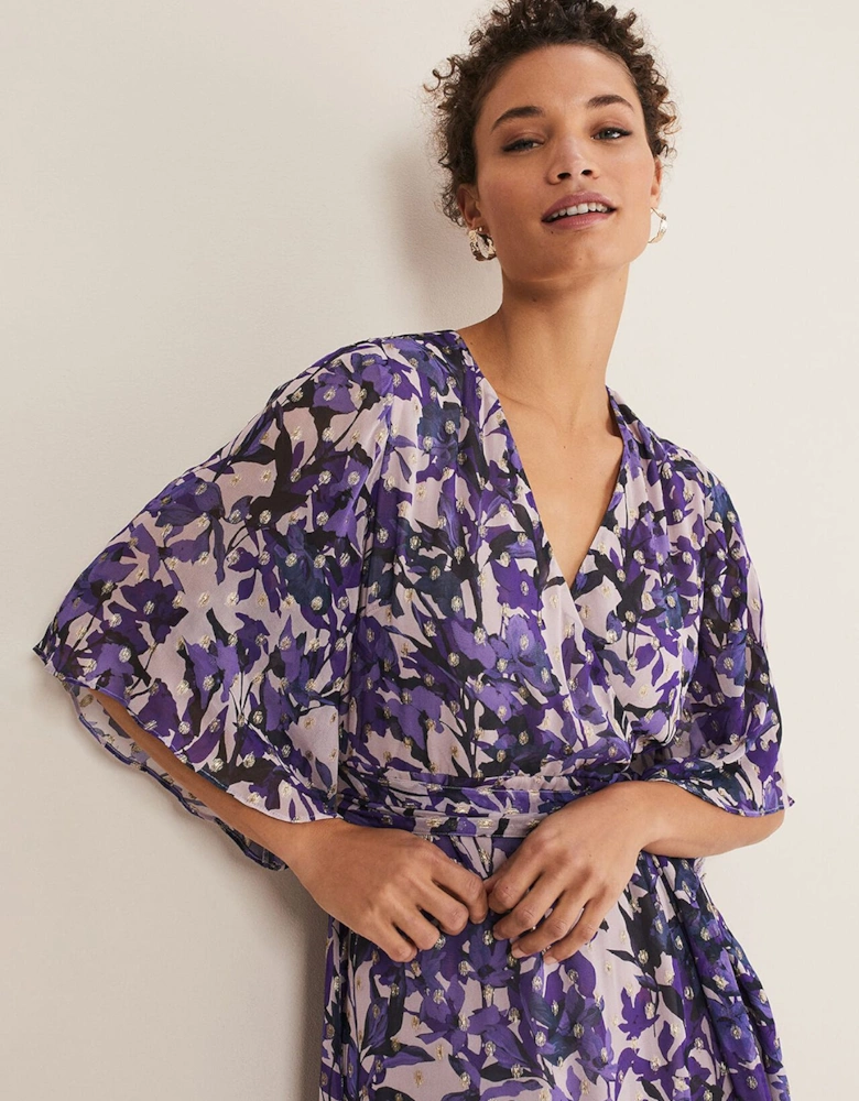 Juliette Floral Wrap Midaxi Dress