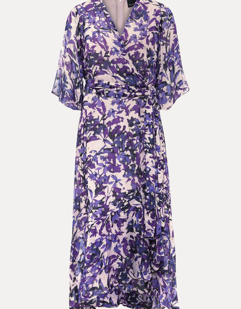 Juliette Floral Wrap Midaxi Dress