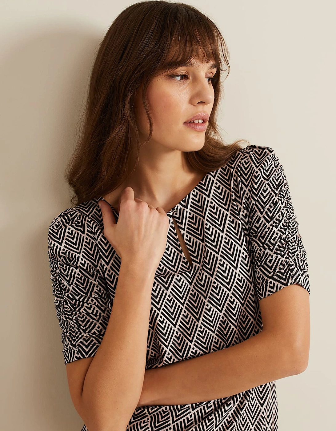 Evelyn Geo Print Top, 7 of 6