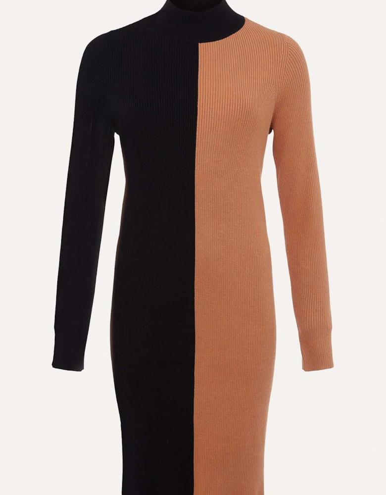 Eris Ribbed Colour Block Knit Tunic