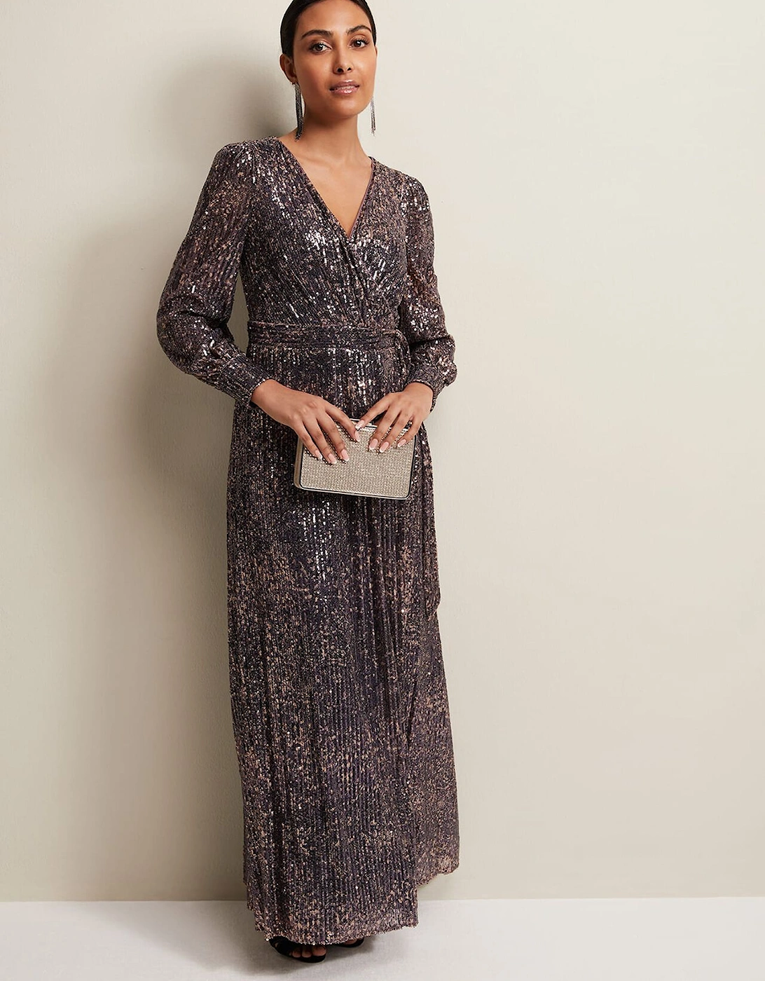 Petite Amily Sequin Maxi Dress, 7 of 6