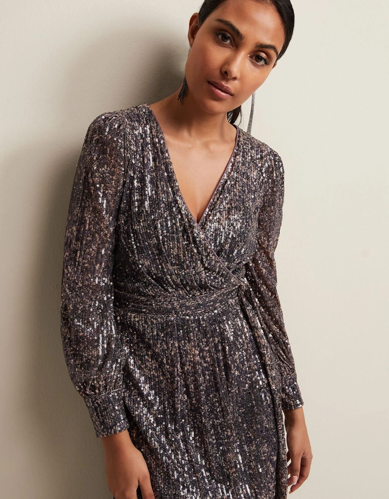 Petite Amily Sequin Maxi Dress