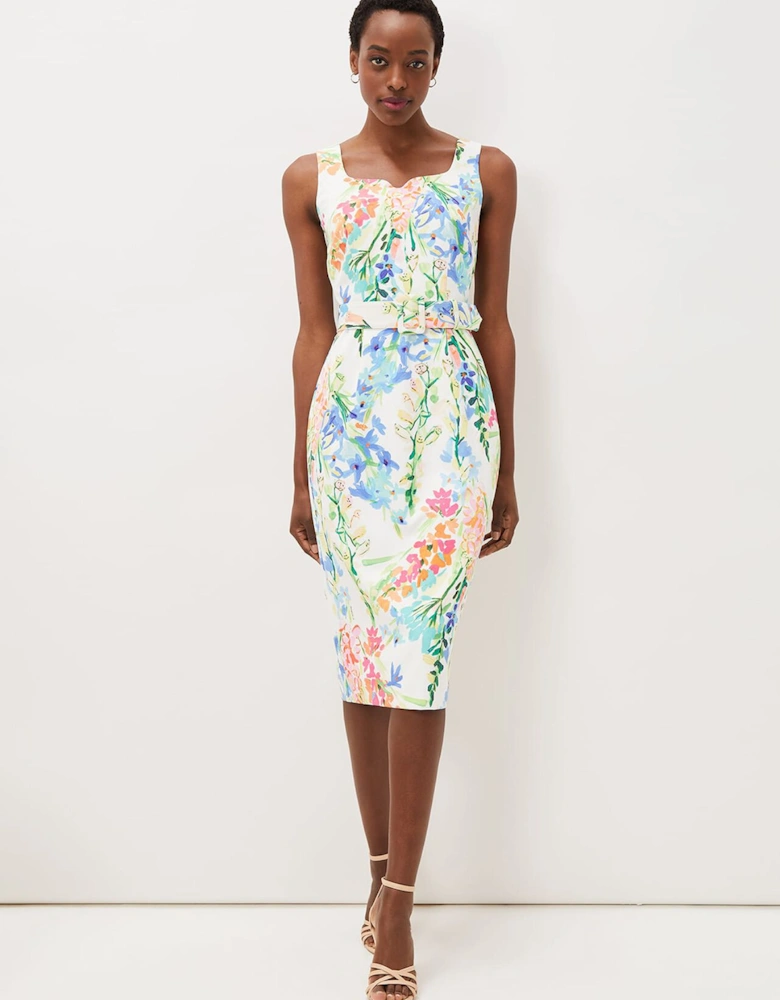 Serina Floral Midi Dress