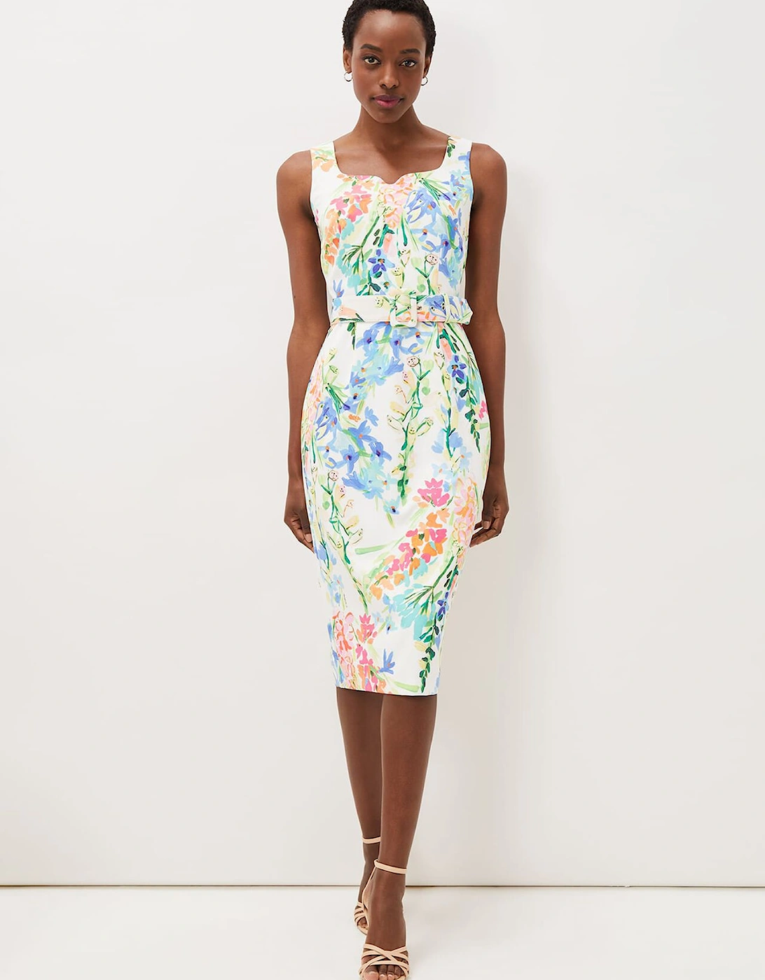 Serina Floral Midi Dress, 7 of 6