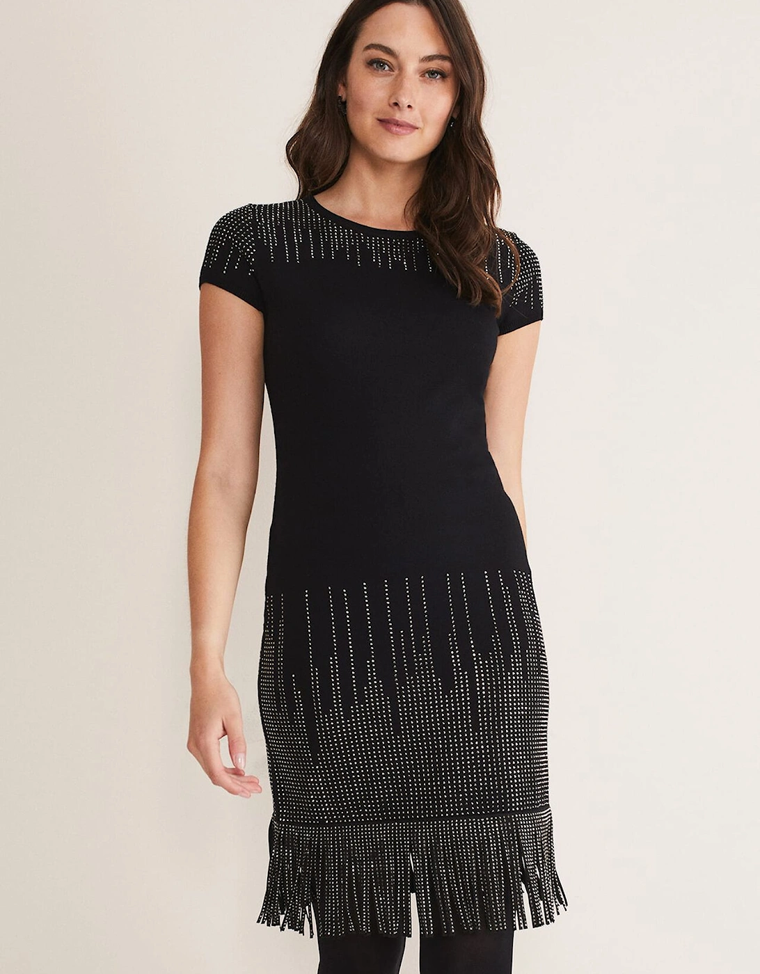 Florie Fringe Knitted Dress, 7 of 6