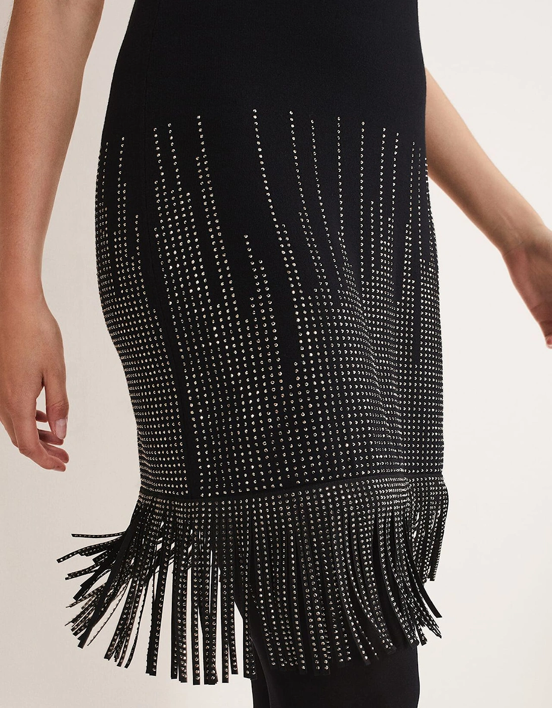 Florie Fringe Knitted Dress