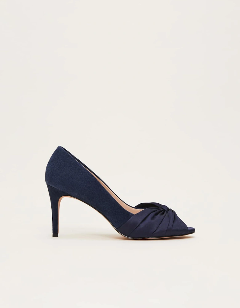 Satin Twist Peeptoe Shoe