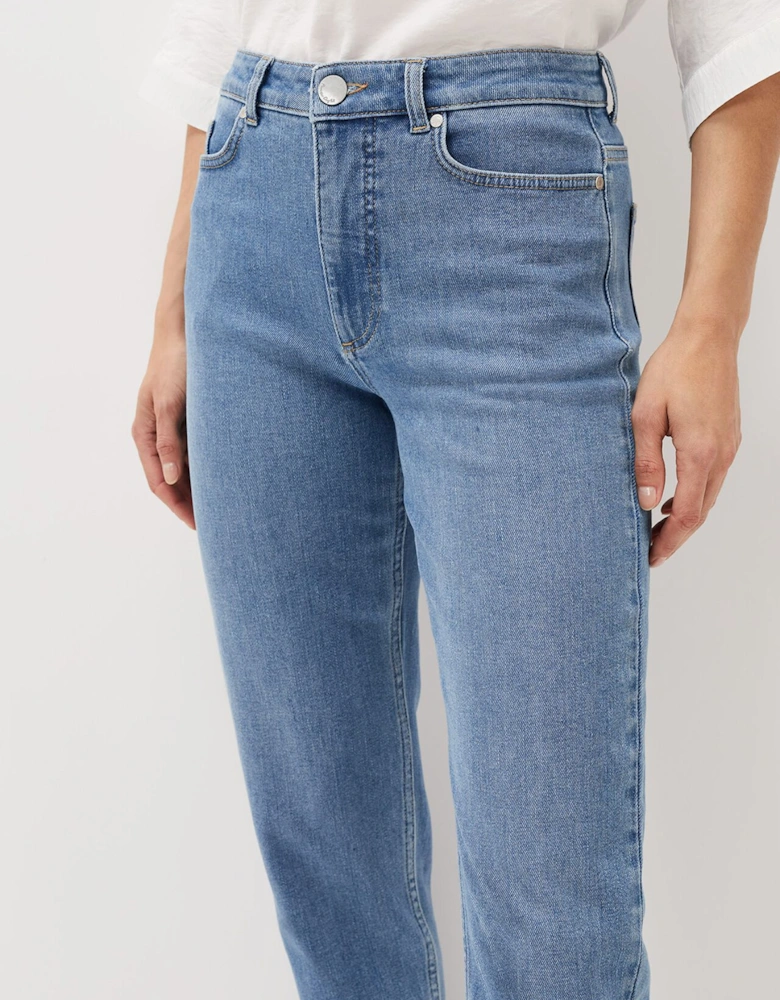 Petra Raw Hem Straight Leg Jean