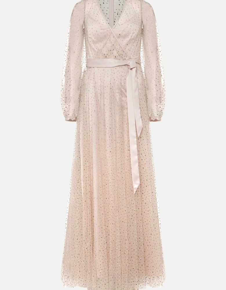 Ashley Embellished Sheer Maxi Dress