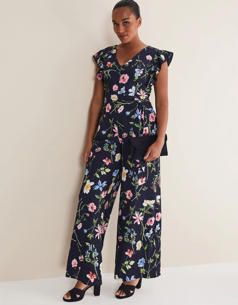 Kallie Floral Wide Leg Jumpsuit