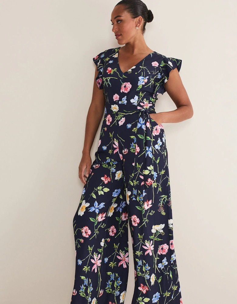 Kallie Floral Wide Leg Jumpsuit