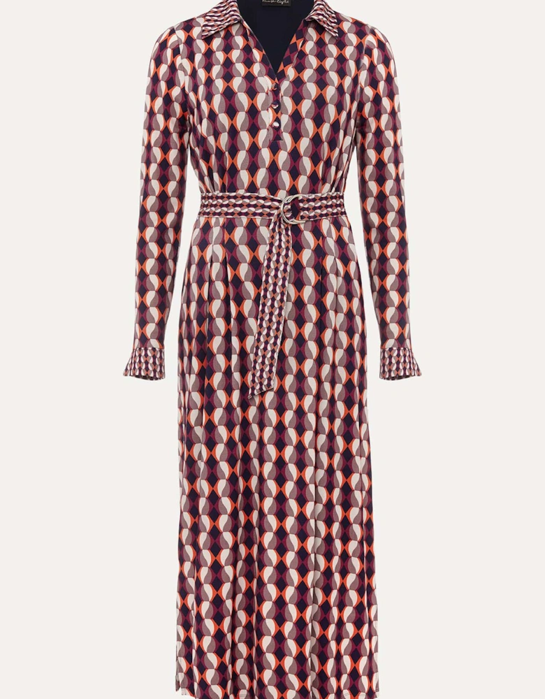 Elizza Geometric Print Dress