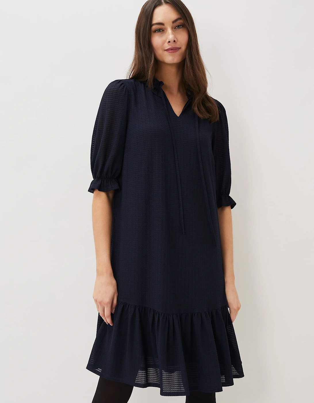 Aerin Textured Swing Dress, 7 of 6