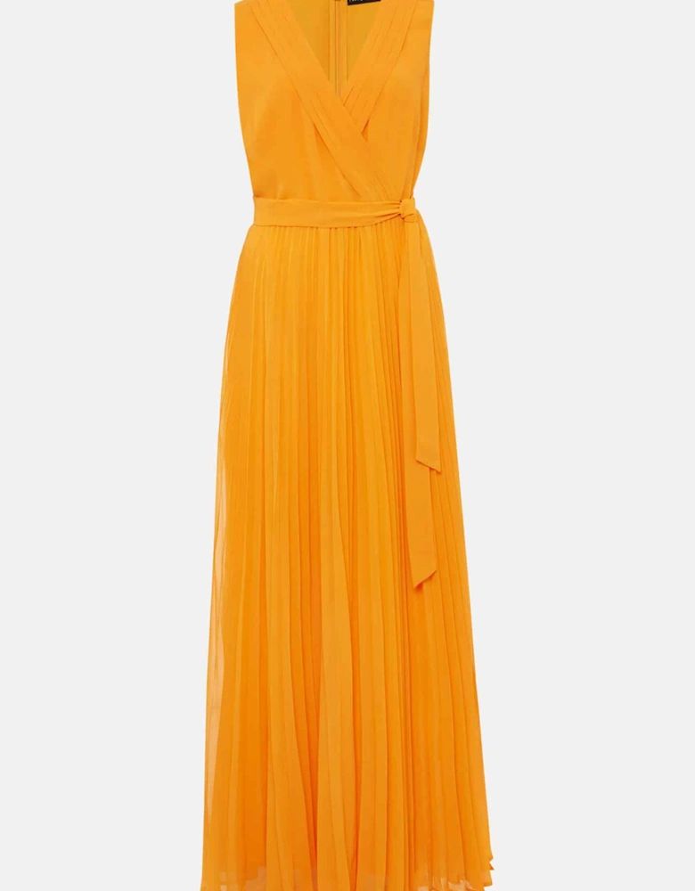 Mollie Pleat Maxi Dress