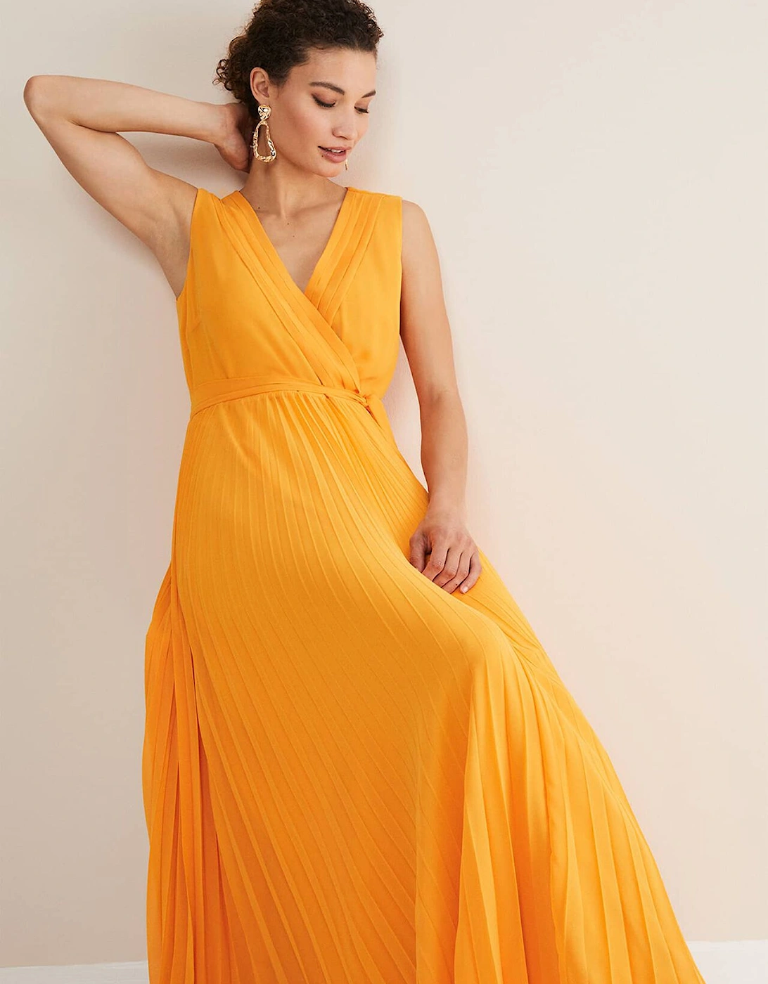 Mollie Pleat Maxi Dress