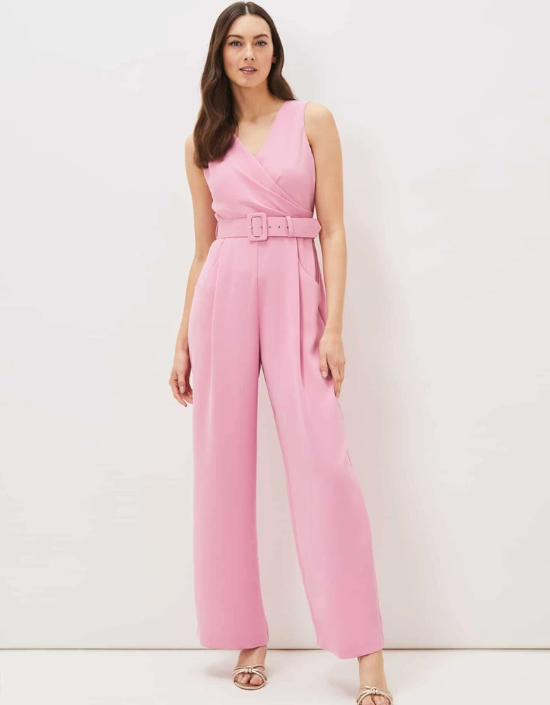 Lissia Pink Wide Leg Jumpsuit