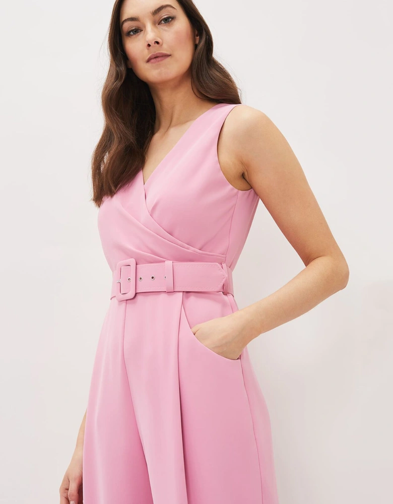 Lissia Pink Wide Leg Jumpsuit