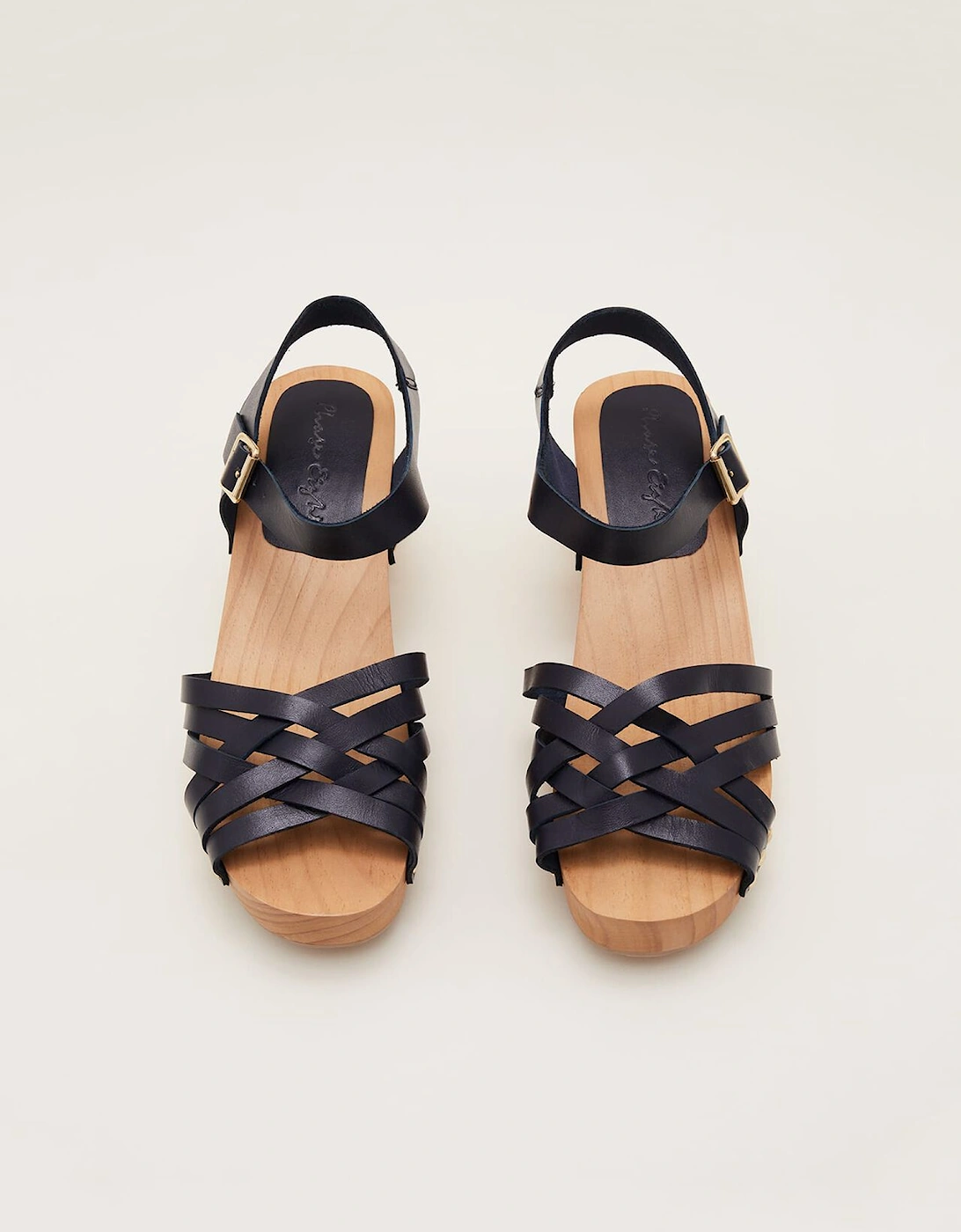 Woven Clog Heel Sandal