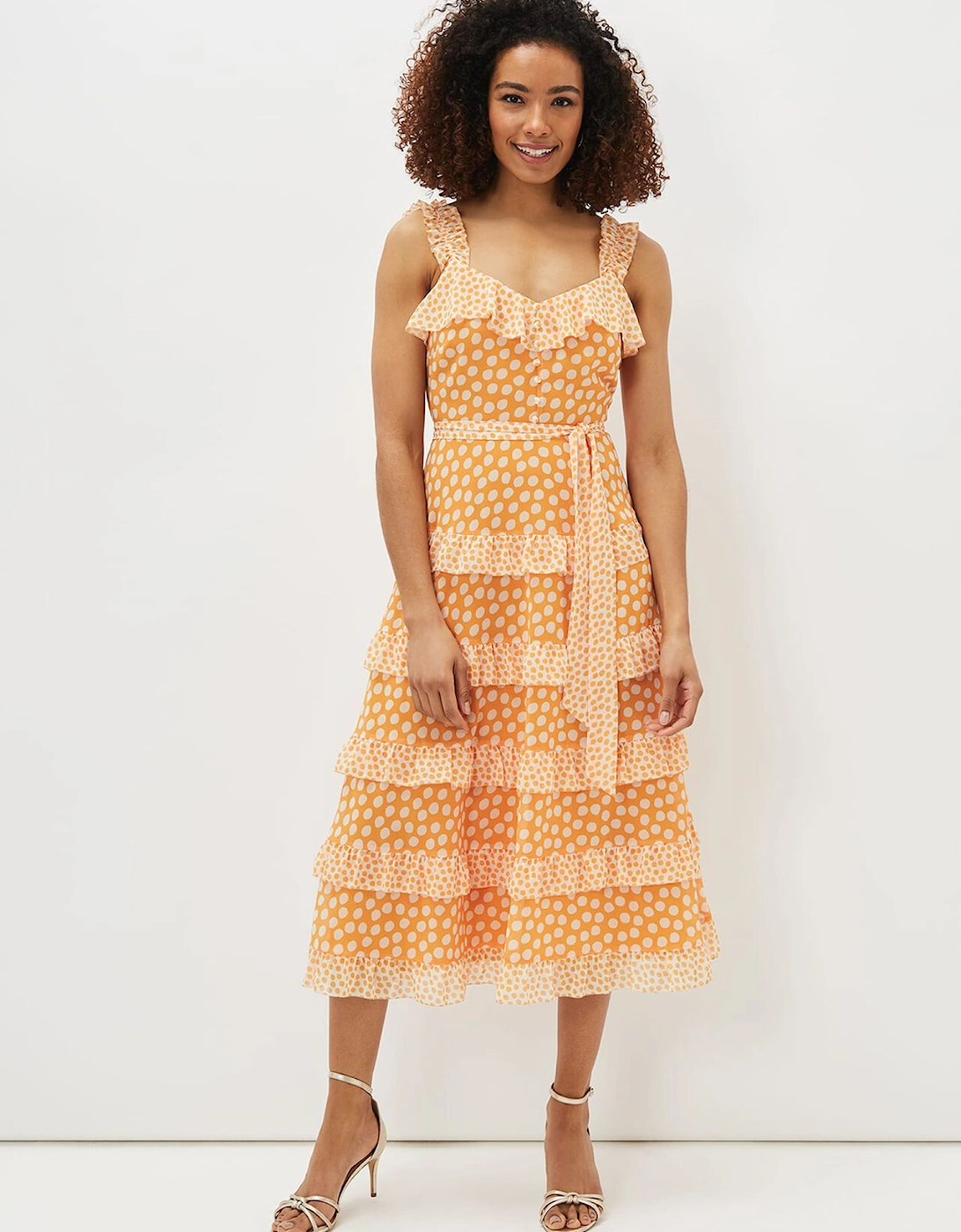 Madaline Spot Ruffle Dress, 8 of 7